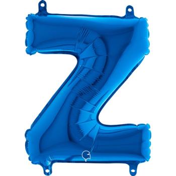 Balão Foil 14" Letra Z - Azul