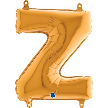 Balão Foil 14" Letra Z - Ouro