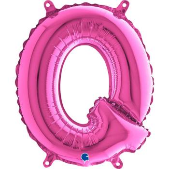 14" Letter Q Foil Balloon - Fuchsia Grabo