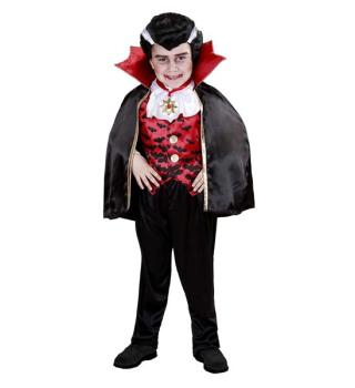 Vampire Costume with Cape - 4-5 Years Widmann
