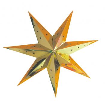 Decorative Star Gold 70cm Tim e Puce