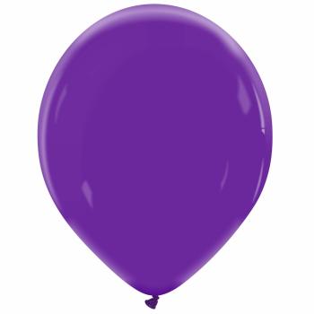 25 Balloons 36cm Natural - Royal Purple