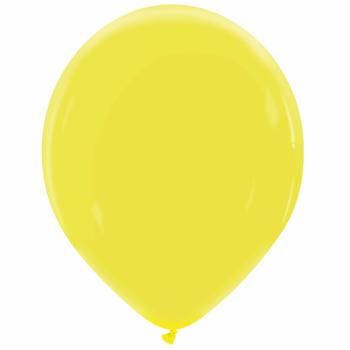 25 Balões 36cm Natural - Amarelo Limão