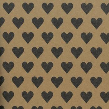 Black Hearts Wrapping Paper Roll XiZ Party Supplies