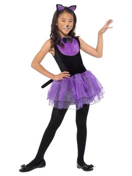 Black and Purple Kitten Costume - 10-12 Years Smiffys
