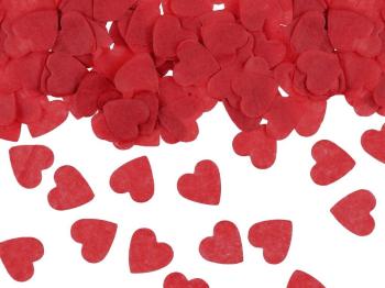 Heart Paper Confetti 15g - Red PartyDeco