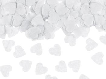 Heart Paper Confetti 15g - White