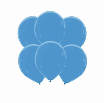 6 Balloons 32cm Natural - Cobalt Blue