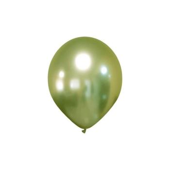 Saco de 25 Balões Cromados 13cm - Verde Cedro XiZ Party Supplies