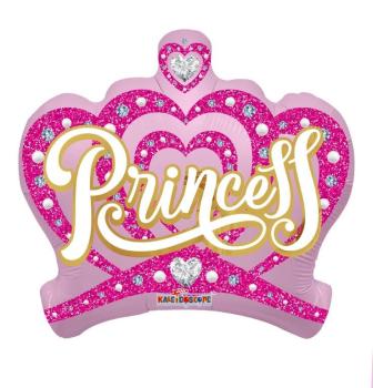 18" Princess Crown Foil Balloon Kaleidoscope