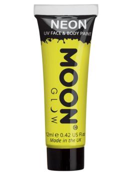 UV Neon Face Paint - Yellow Moon