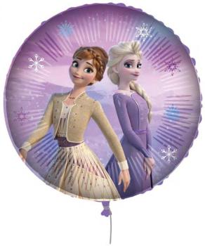 Globo metálico redondo con peso de Anna y Elsa de 18" Decorata Party