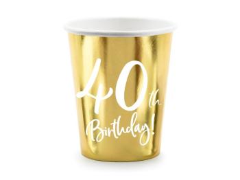 40 Years Gold Cups PartyDeco