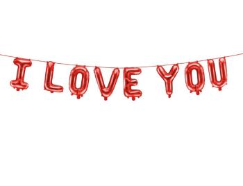 Red I Love You Balloons Kit PartyDeco