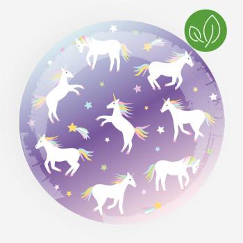 Violet Unicorn Plates