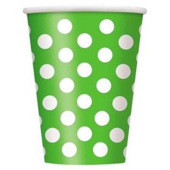 6 "Bolkas" Cups - Lime Green