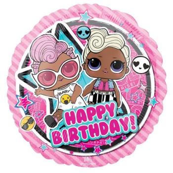 18" LOL Glam Happy Birthday Foil Balloon