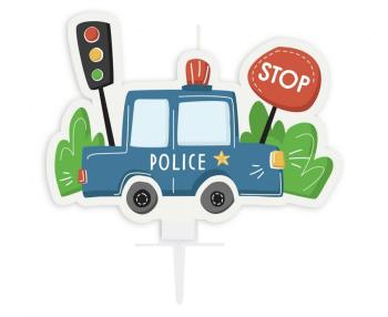 Police Birthday Candle XiZ Party Supplies