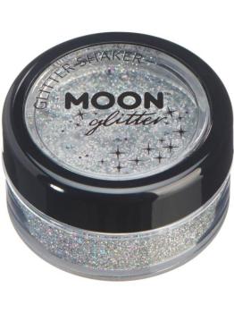 Holographic Glitter Powder Jar - Silver Moon