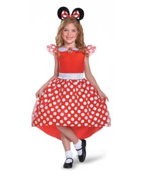 Classic Red Minnie Costume - 5-6 Years Disguise