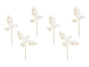 Dove CupCake Toppers PartyDeco