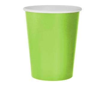 14 Cardboard Cups - Lime Green XiZ Party Supplies