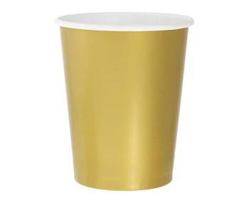 14 Cardboard Cups - Gold XiZ Party Supplies