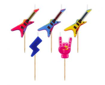 Rock and Roll Birthday Candles XiZ Party Supplies