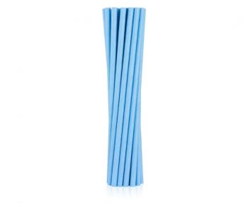 Sky Blue Plain Paper Straws