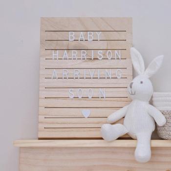 Customizable Wooden Frame with Letters