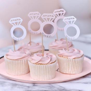 Bachelorette Ring CupCake Toppers