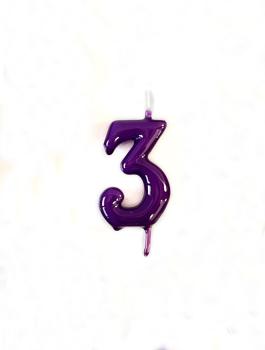 Candle 6cm nº3 - Purple VelasMasRoses
