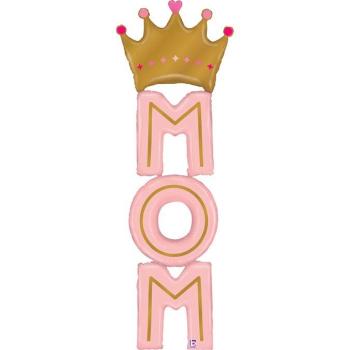 72" MOM Foil Balloon with Crown