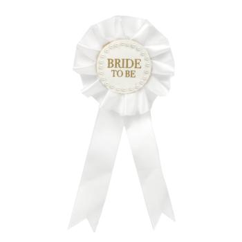 Bride to Be Rosette with Pearls
