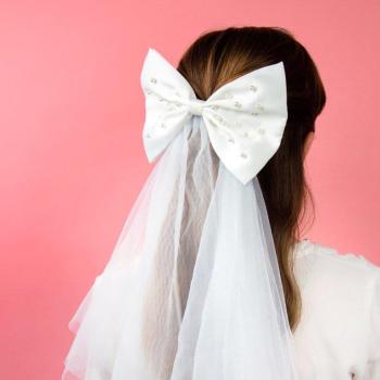 Bride to Be Veil with Pearls