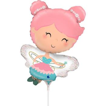 Foil Balloon 14" Mini Pink Fairy Grabo