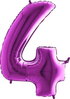 40" Foil Balloon nº 4 - Purple Grabo