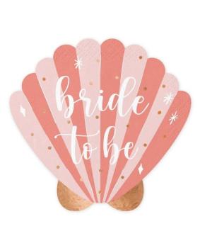 Bride to Be Shell Napkins PartyDeco