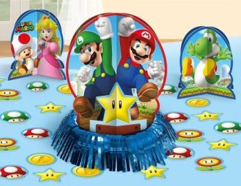 Conjunto de Decoração de Mesa Super Mario