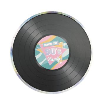 Dishes 22cm 90s Vinyl Record Tim e Puce