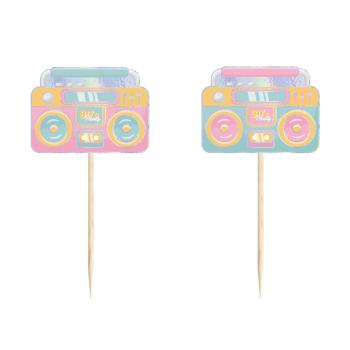 90s CupCake Toppers Tim e Puce