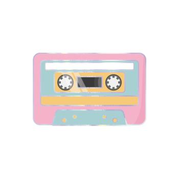 90s Cassette Napkins Tim e Puce