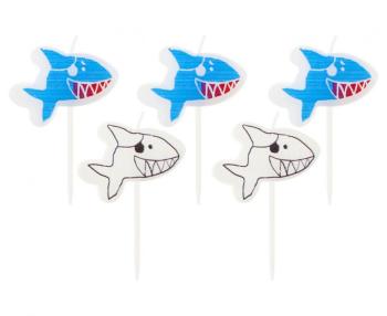 Velas de cumpleaños de tiburón XiZ Party Supplies