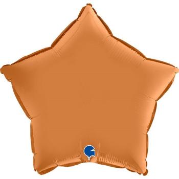 Balão Foil 18" Estrela Satin - Caramelo
