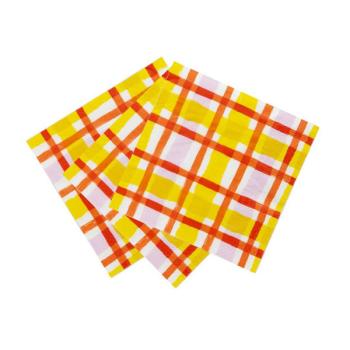 Colorful Checkered Napkins Talking Tables