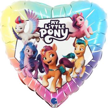 18" My Little Pony Ombré Heart Foil Balloon