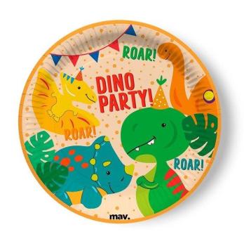 Dinosaur Party Plates 23cm Maverick