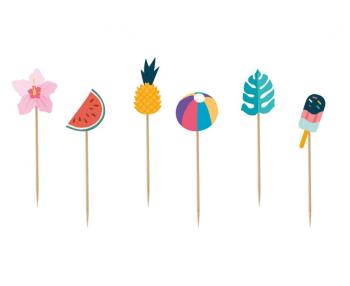 Summer Party CupCake Toppers XiZ Party Supplies