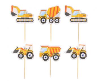 CupCake Toppers Construction Machines