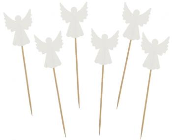 White Angels CupCake Toppers
